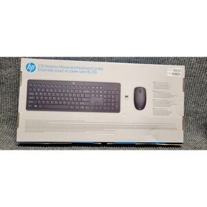 HP 230 Wireless Mouse and Keyboard Combo Black 3L1E7AA#ABL 2.4GHz USB Receiver